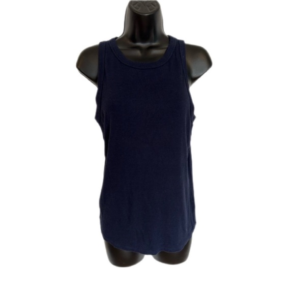 BUY 2 GET 1 FREE on any items priced $15 or less Lot of two navy blue tanks - Picture 2 of 7